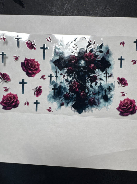 Sk6 skulls skulls croses and roses