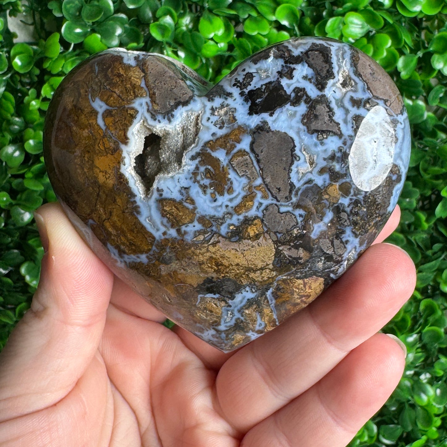 Marcasite Heart Carvings