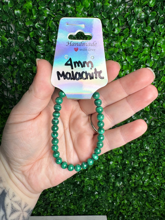 4mm Malachite Bracelet