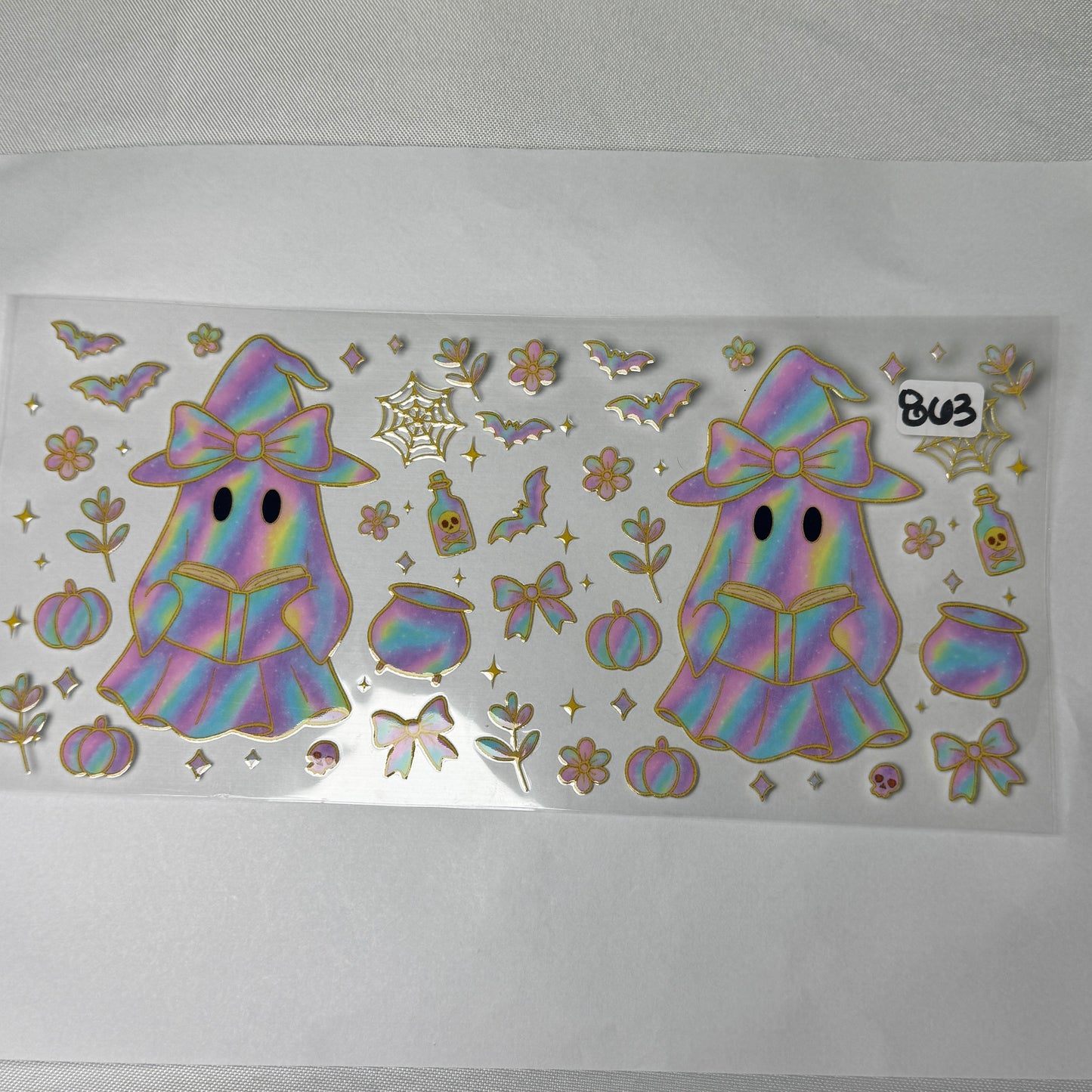 Ghosts UVDTF Cup Wraps