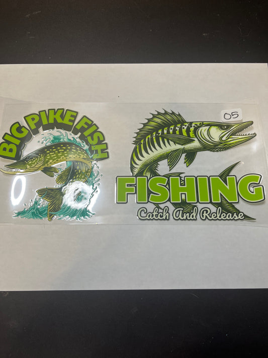 O5 Fishing UVDTF Wrap