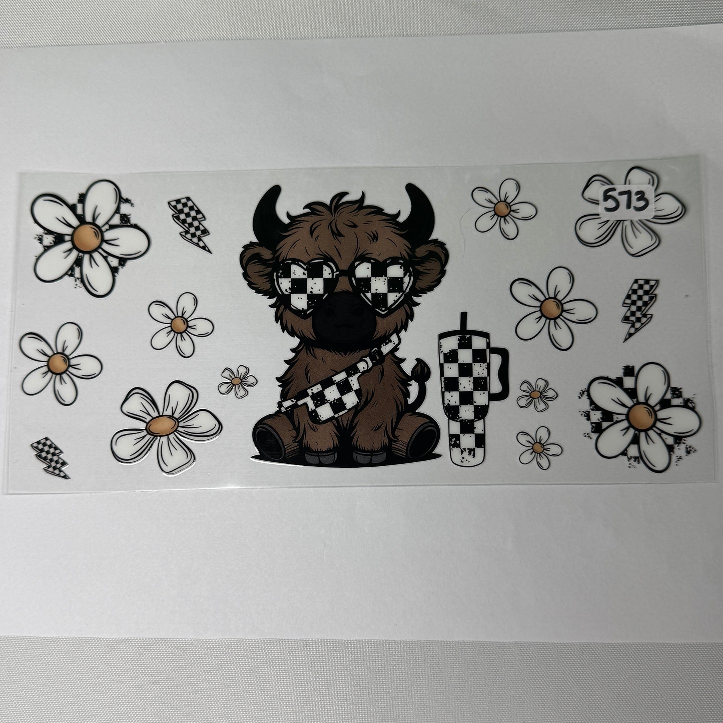 Highland Cow UVDTF Cup Wraps