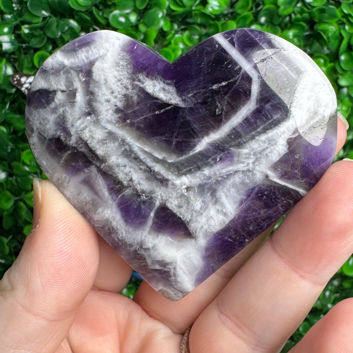 Dream Amethyst Heart carving