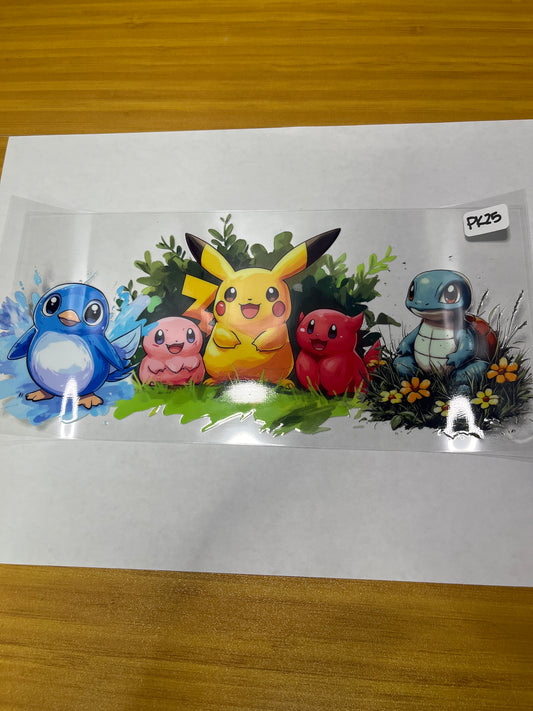 PK25 Anime Characters UVDTF Wrap