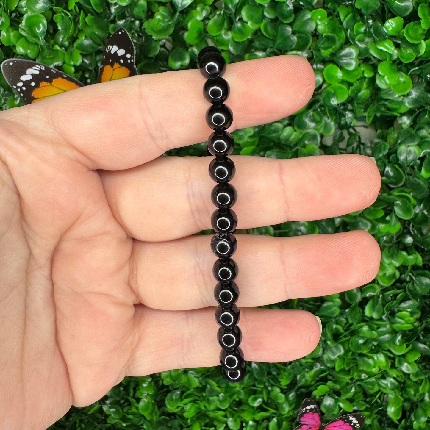 6mm Black Obsidian Bracelet