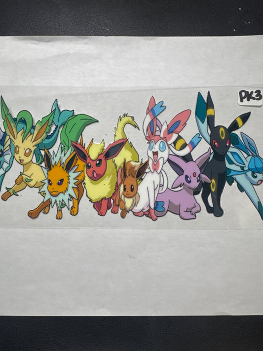 Pk3 colorful foxes uvdtf wrap
