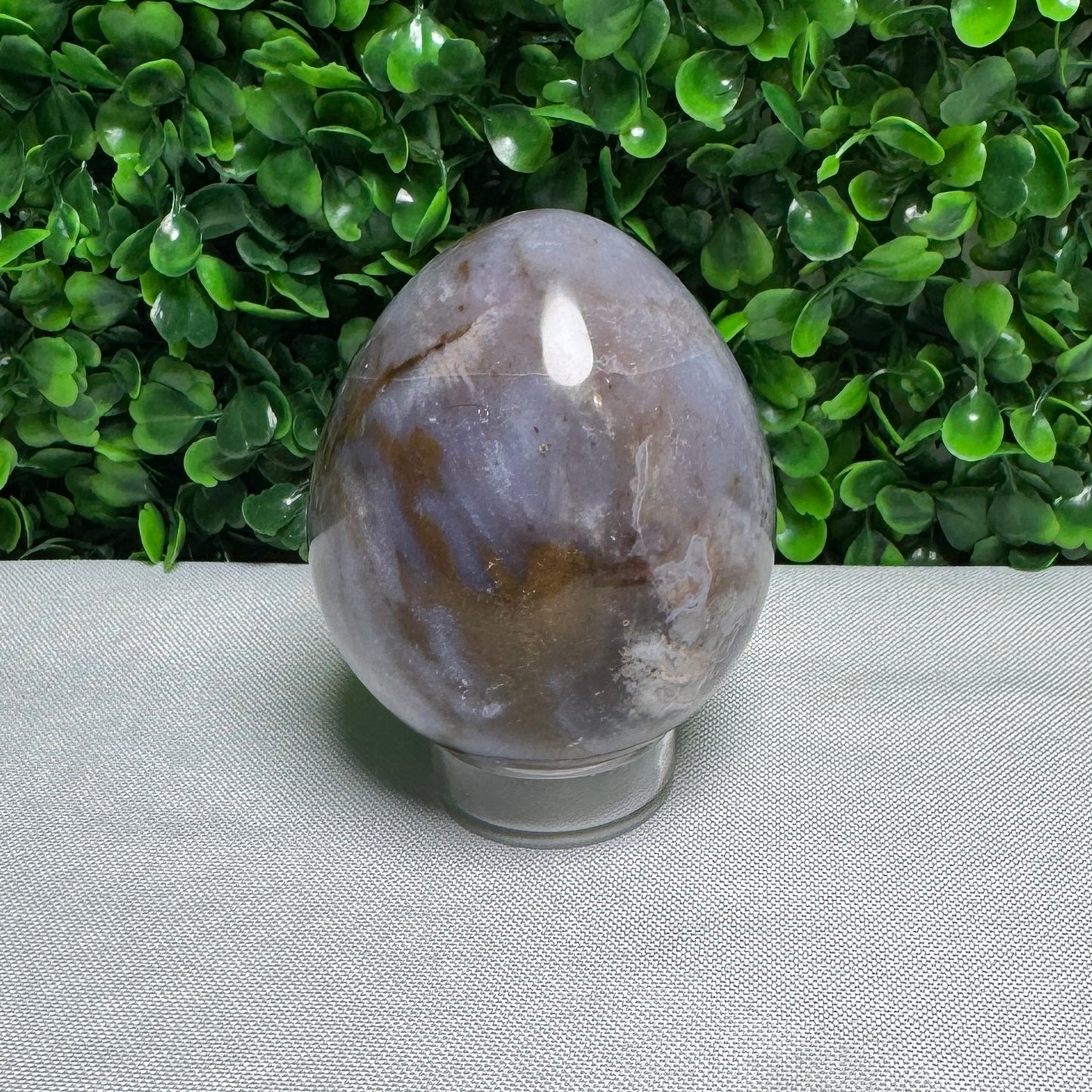 Sea Jasper Egg Carving