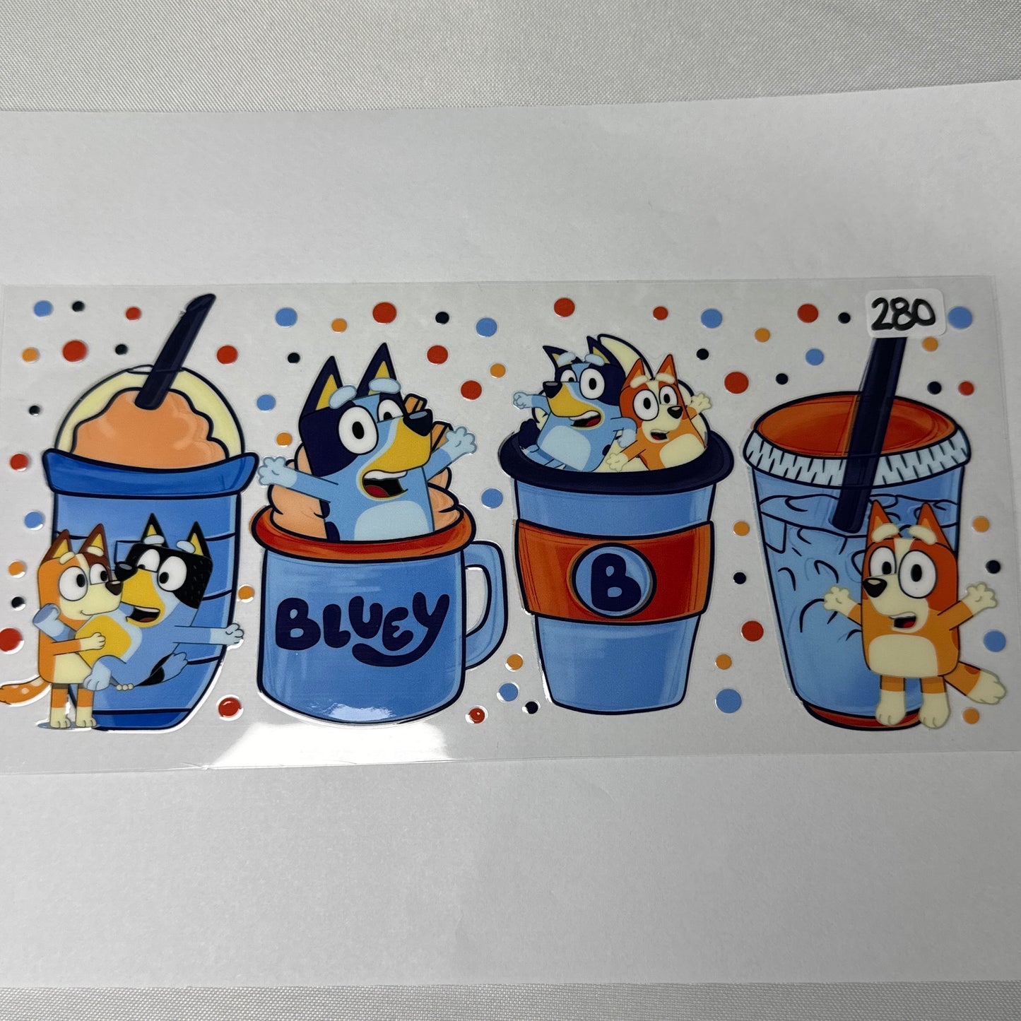Blue Dog UVDTF Cup Wraps