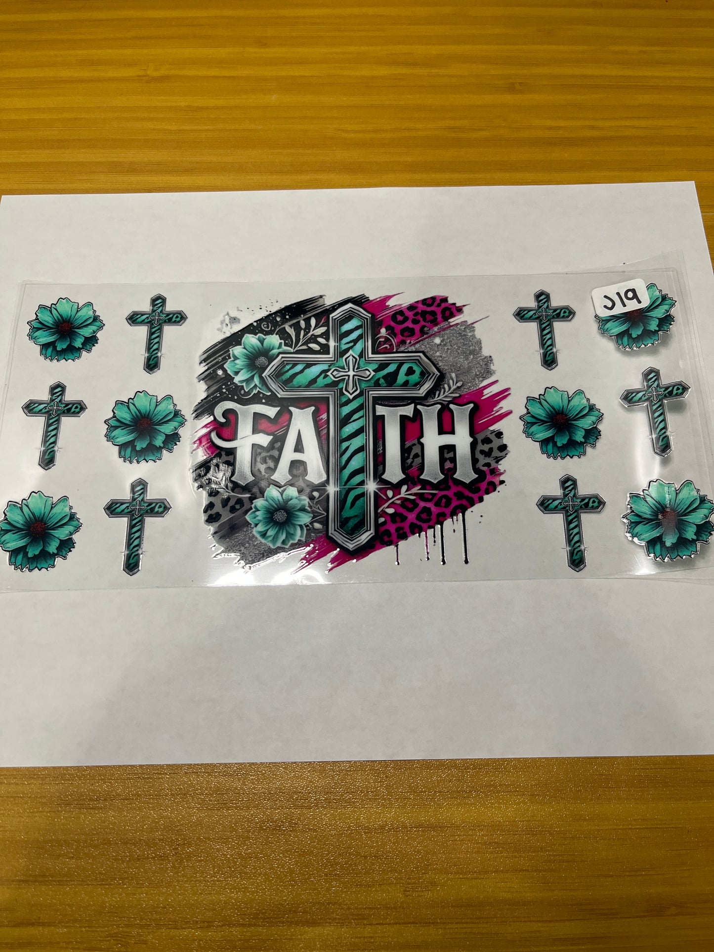 J19 Religious Faith UVDTF Wrap