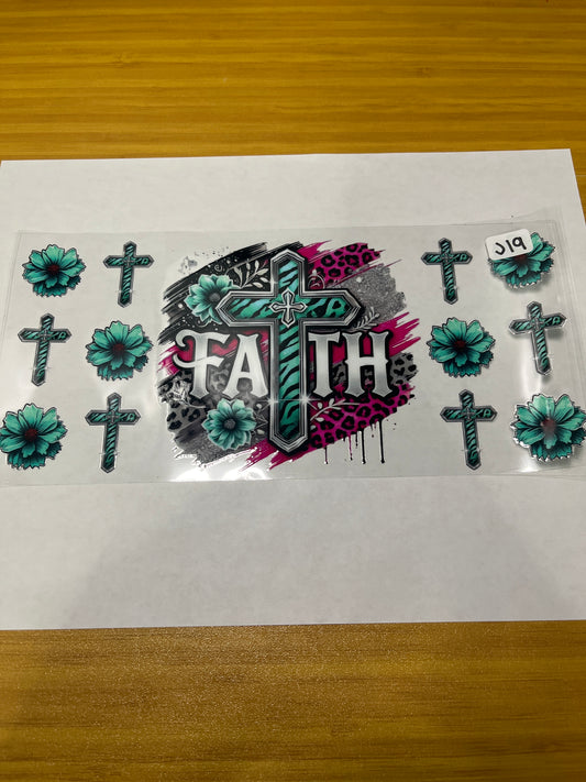 J19 Religious Faith UVDTF Wrap