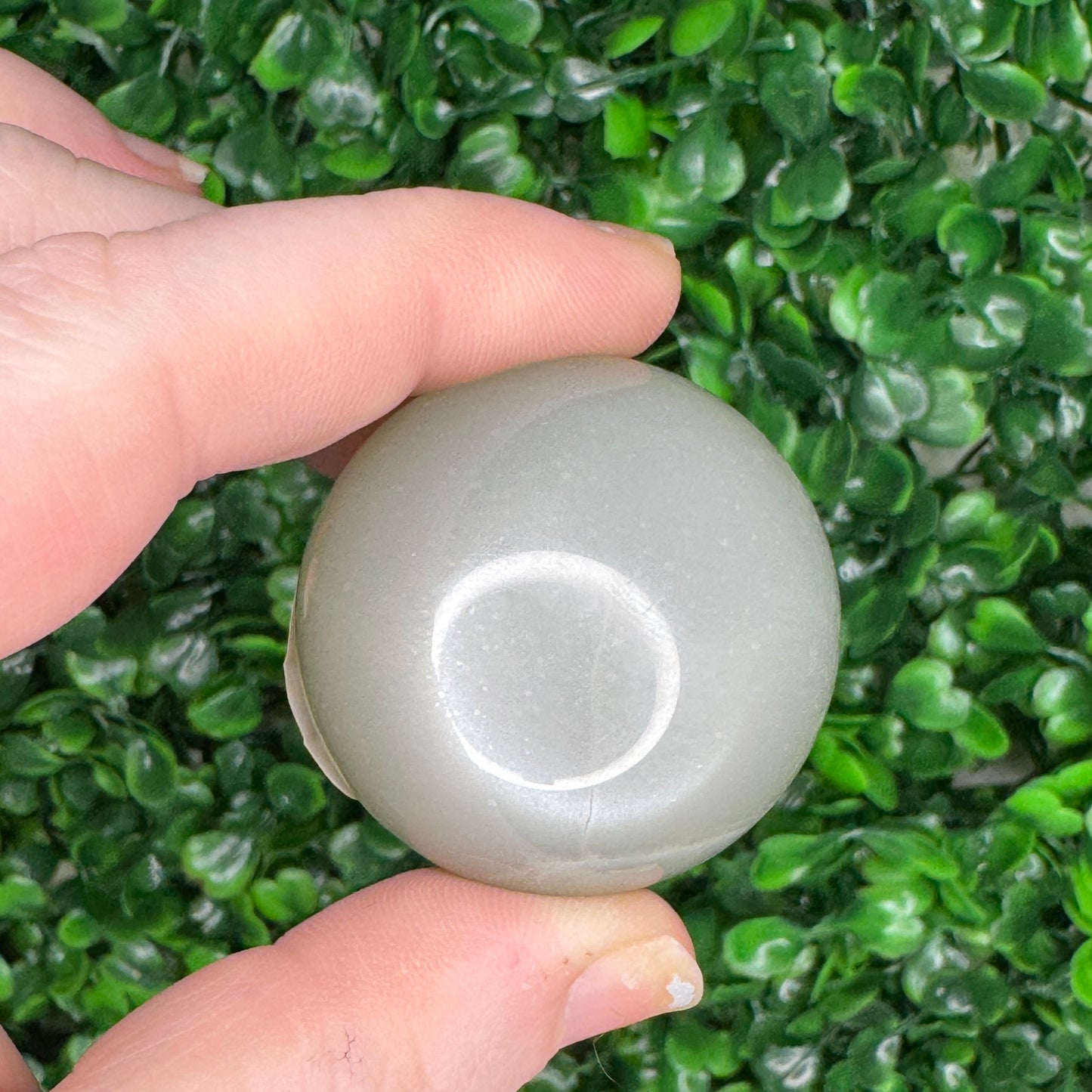 Green Moonstone Spheres