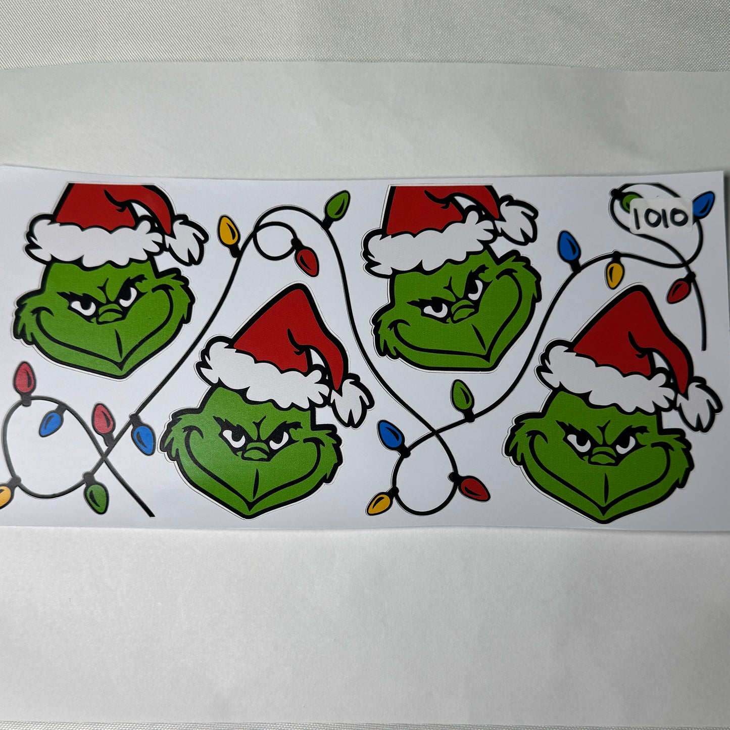 Grumpy Green Man Christmas UVDTF Cup Wraps