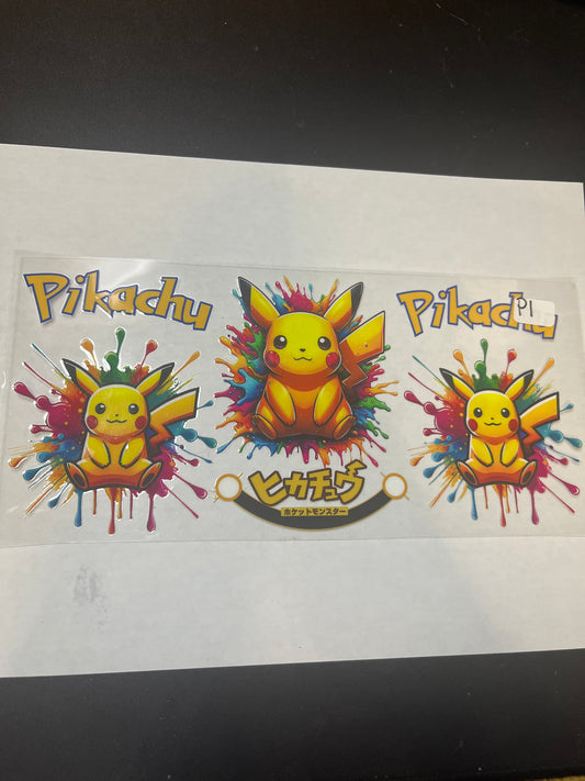 P1 Yellow Character UVDTF Wrap