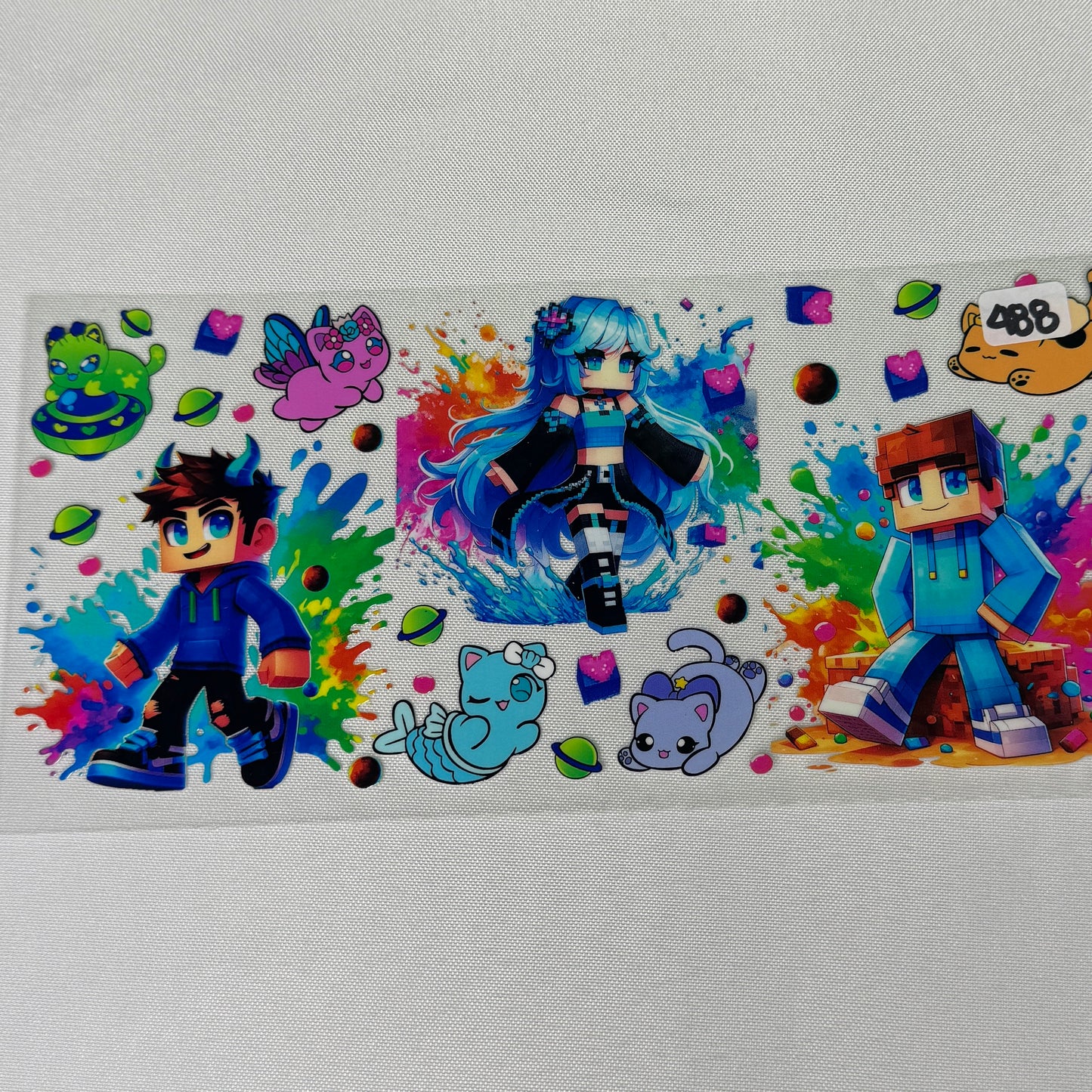More mixed kid Character UVDTF CUP wraps