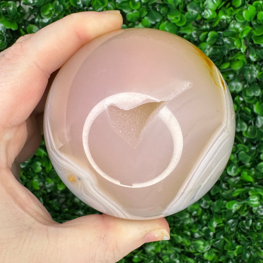 XL Pink Jelly Agate Sphere