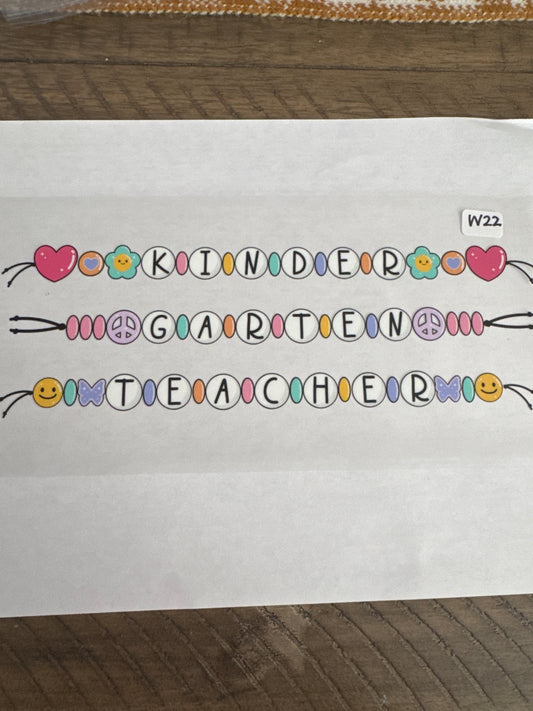 W22 kinder garden teacher uvdtf wrap