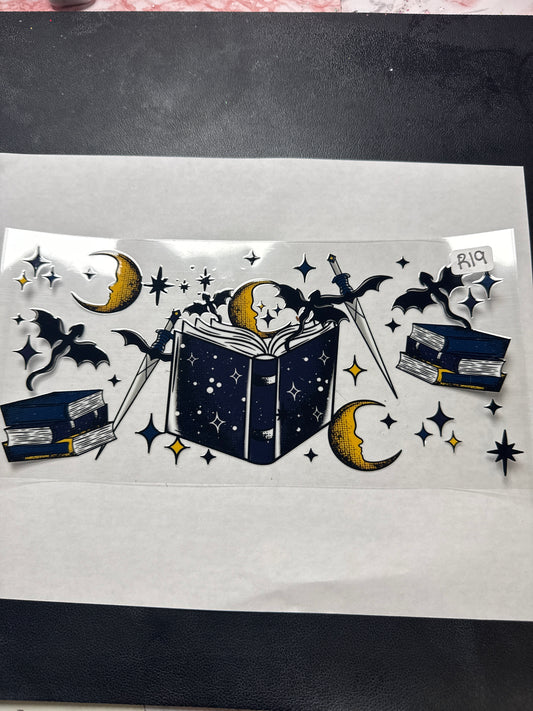 R19 book/reading acotar style uvdtf wrap