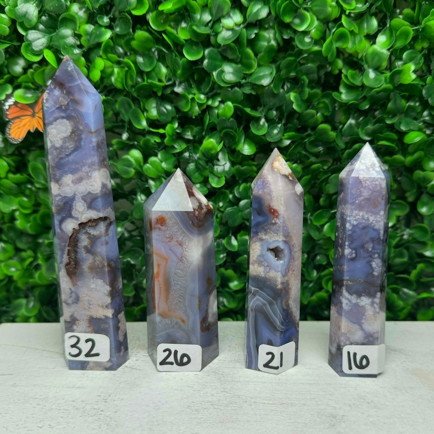Blue flower Agate Towers