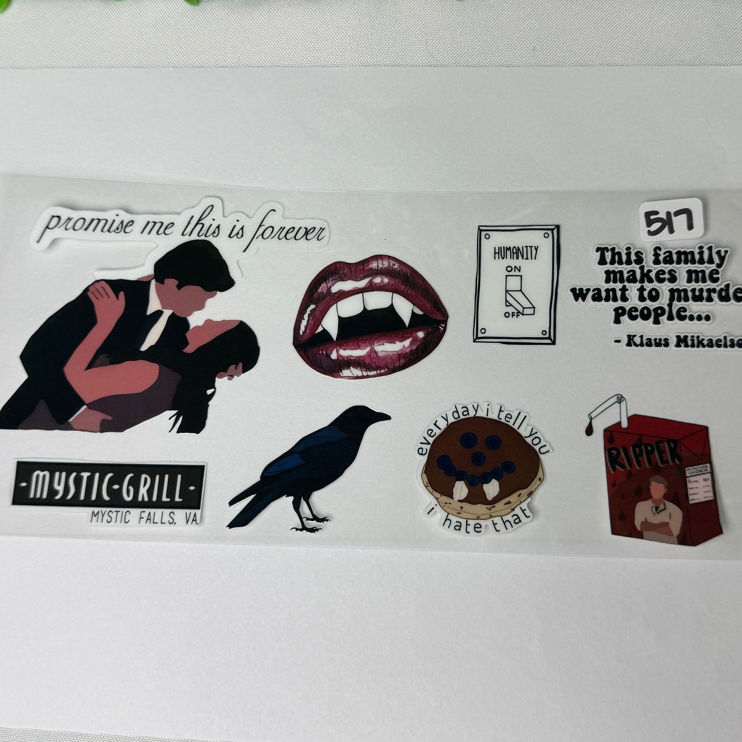 Mixed Character/movie UVDTF wrap