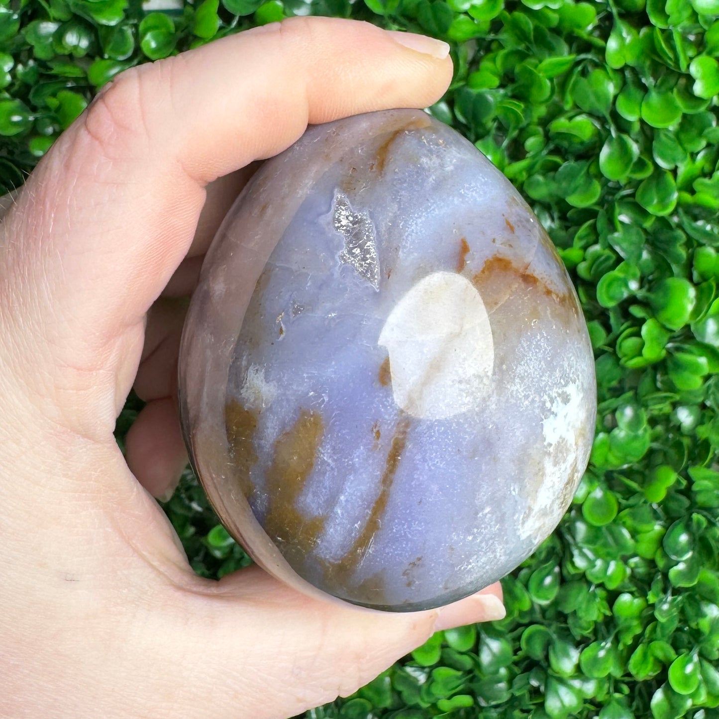 Sea Jasper Egg Carving