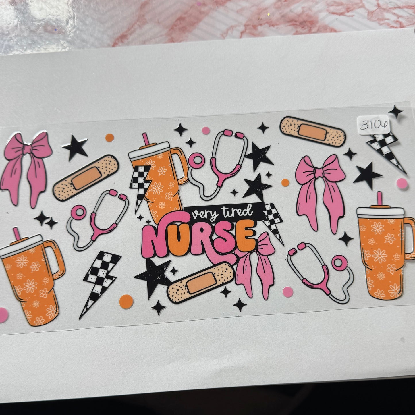 Teacher/Nurse/Jobs/Awareness UVDTF Cup Wraps