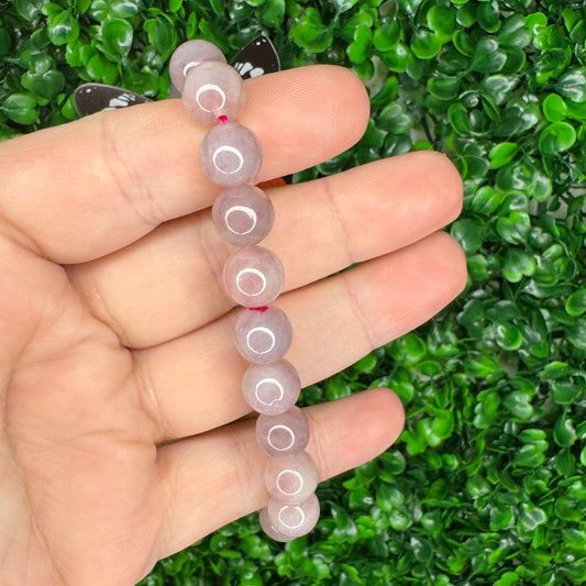 8mm Lavender Rose Quartz