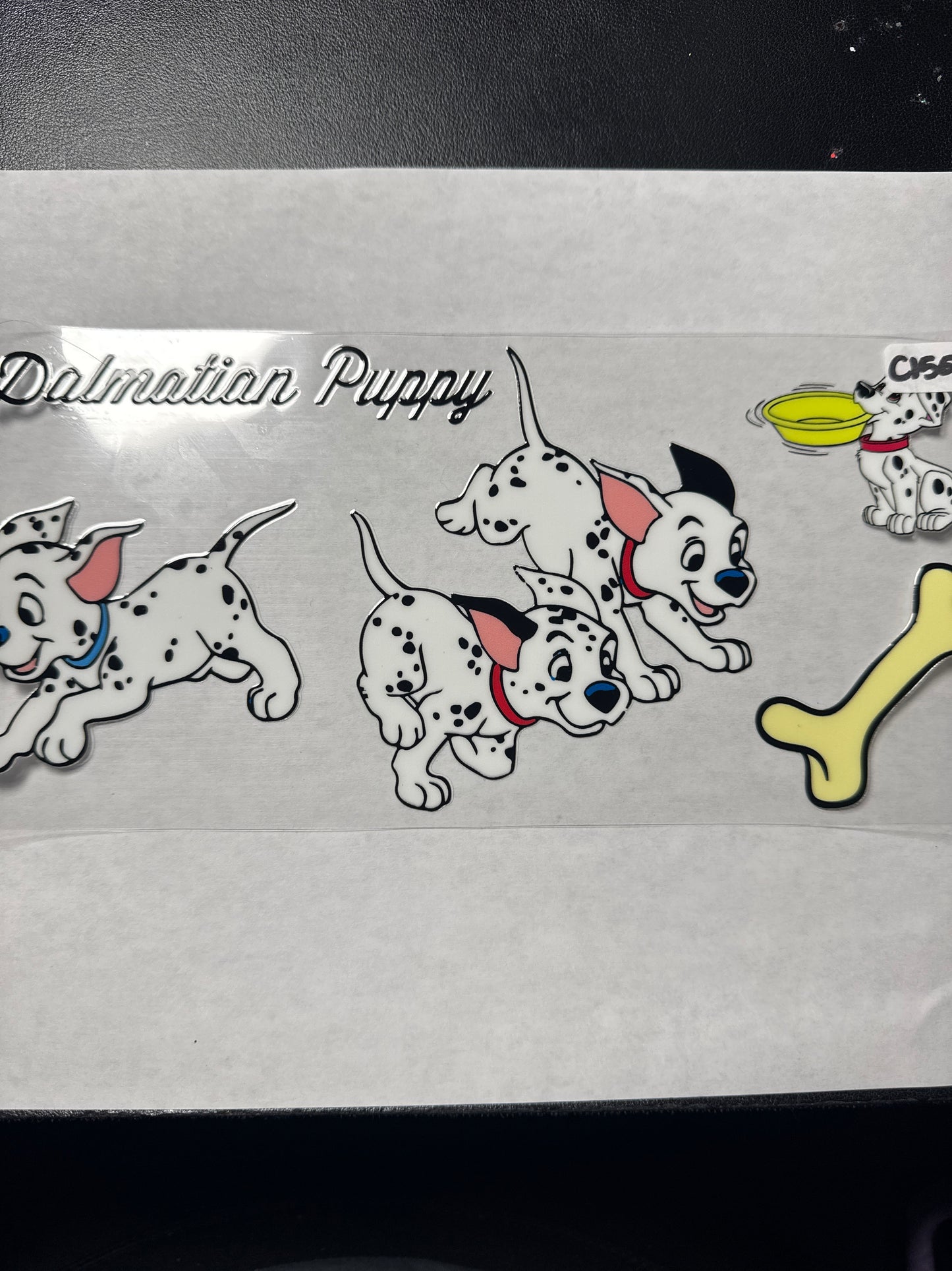 C150 Dalmatian dog characters uvdtf wrap