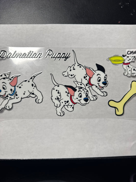 C150 Dalmatian dog characters uvdtf wrap