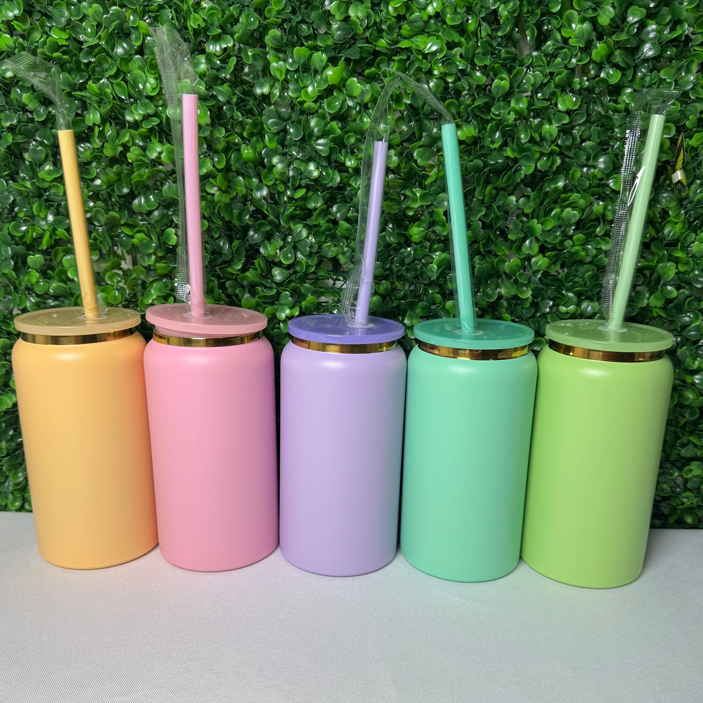 16oz Stainless steel gold plated cups