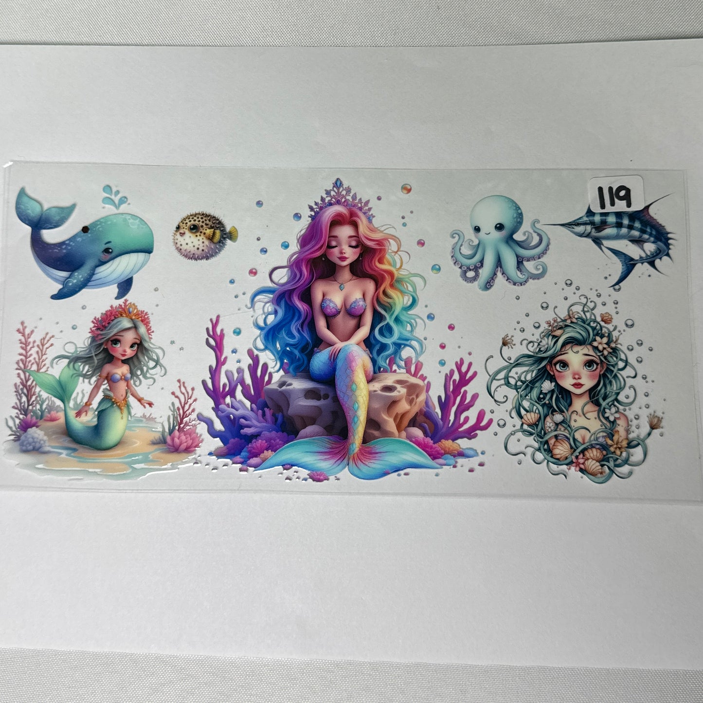 Ocean/Turtle UVDTF Cup Wraps