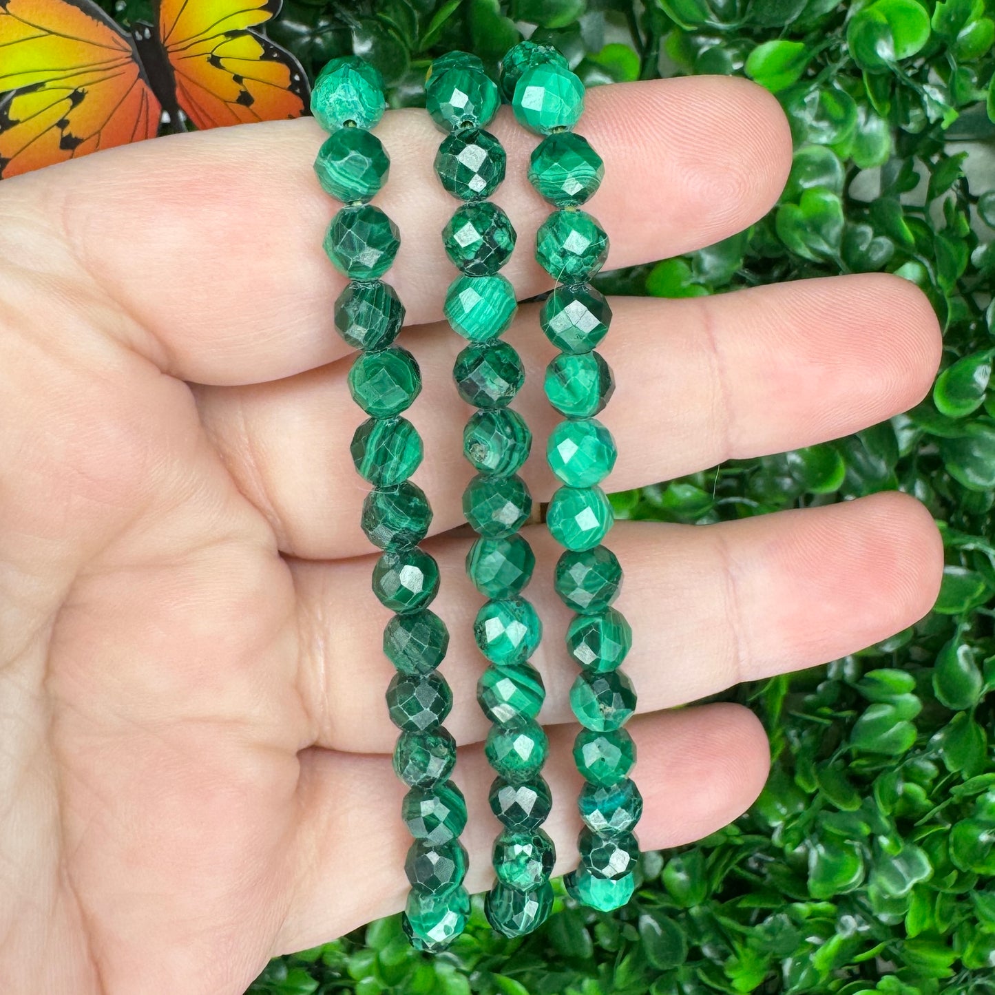 Faceted Malachite Bracelet