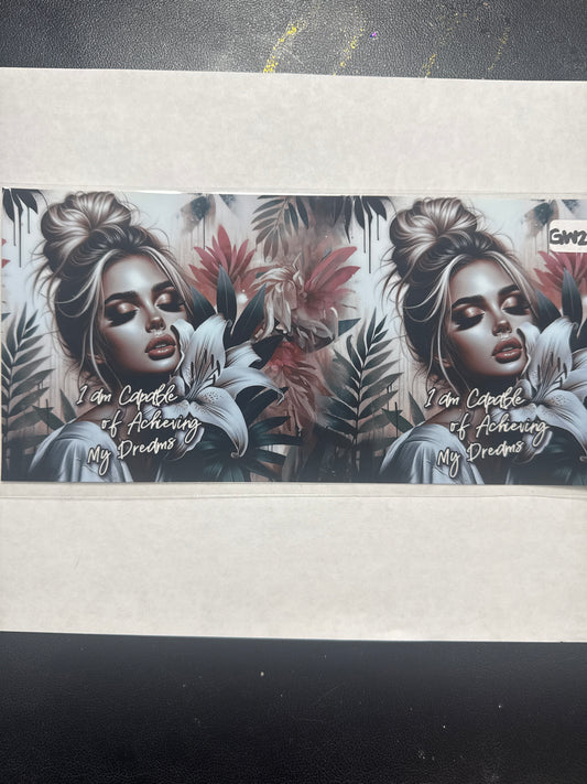 GW23 achieving dreams goddess uvdtf wrap