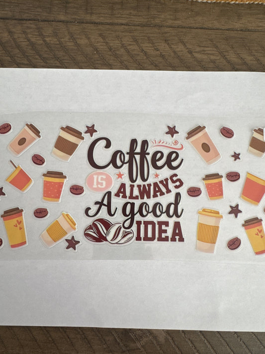 B27 coffee is always a good idea uvdtf wrap