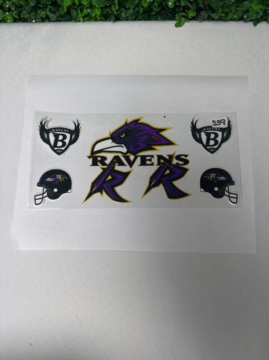 S39 Ravens Football Sports UVDTF wrap