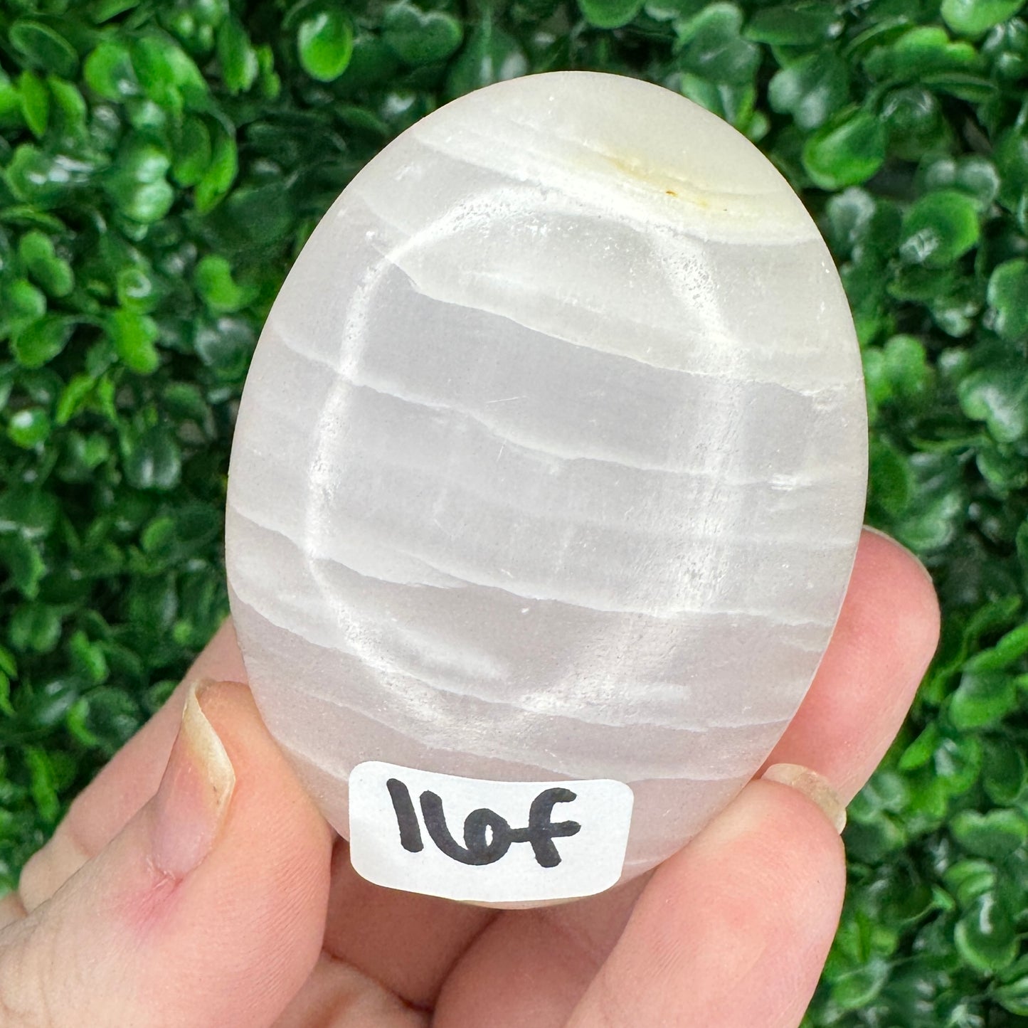 Pink Mangano Calcite Palm Stone