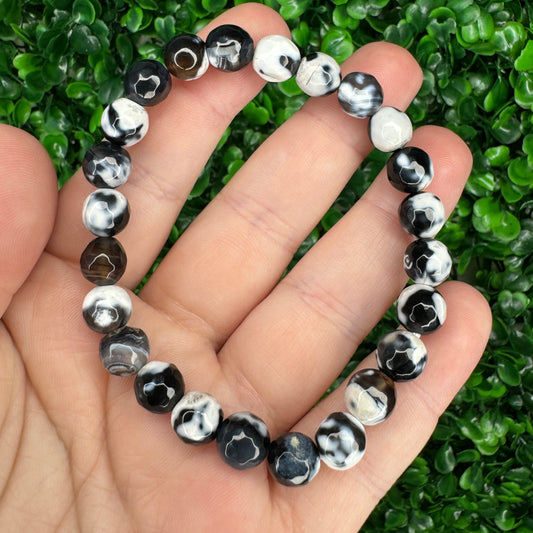 8mm Orca Agate Bracelet