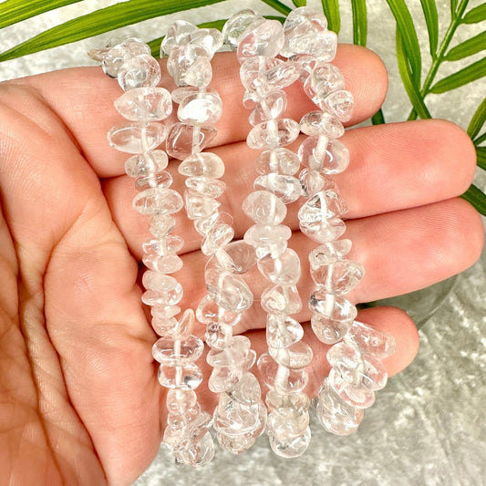 Clear Quartz Chip Bracelet