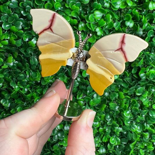 Small Mookaite Jasper Butterfly Carvings