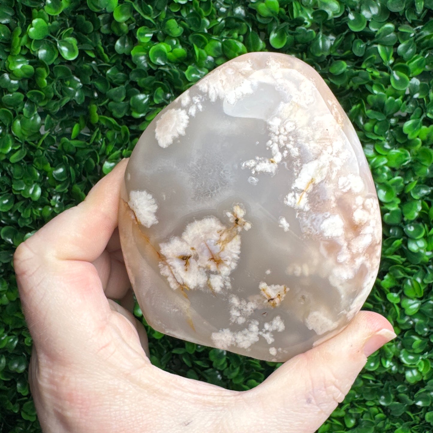 Flower agate freeform