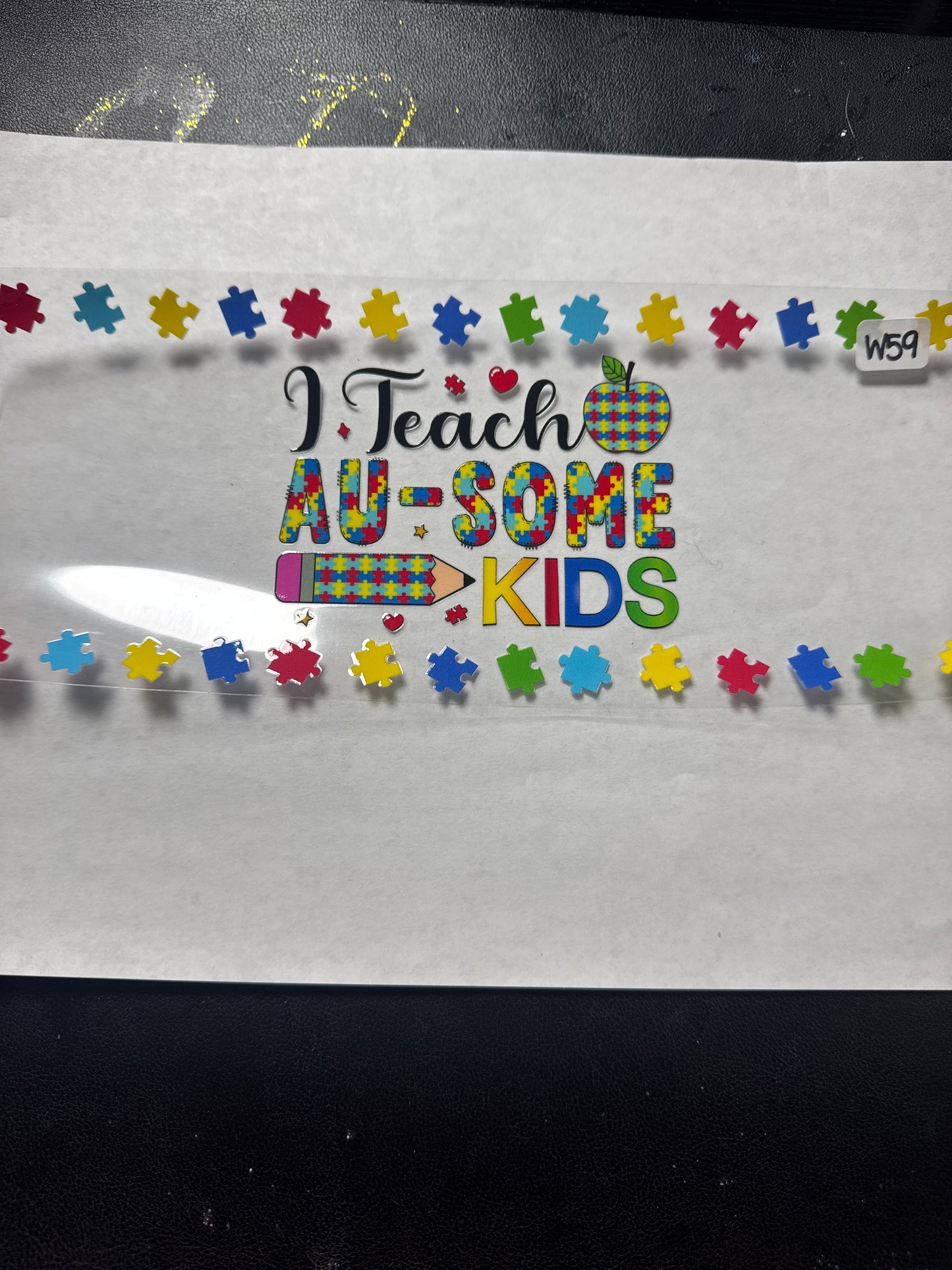 W 59 Austin awareness teacher uvdtf wrap