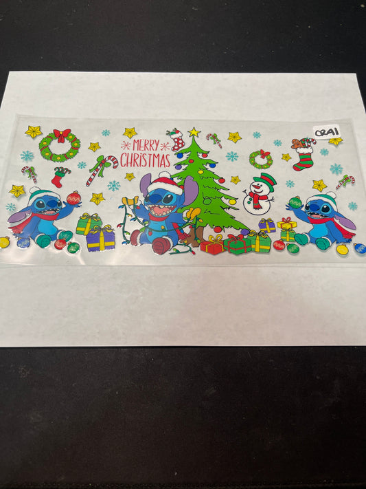 CR41 Christmas Kids Character UVDTF Wrap