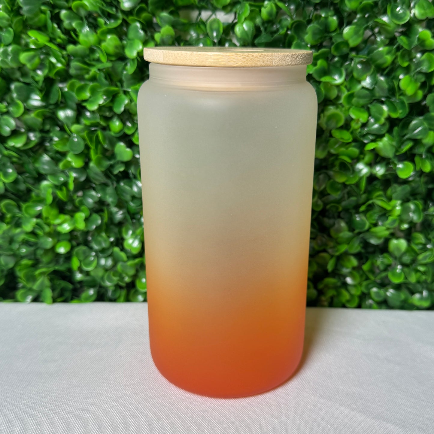 16oz Colored Frosted Glass Cups