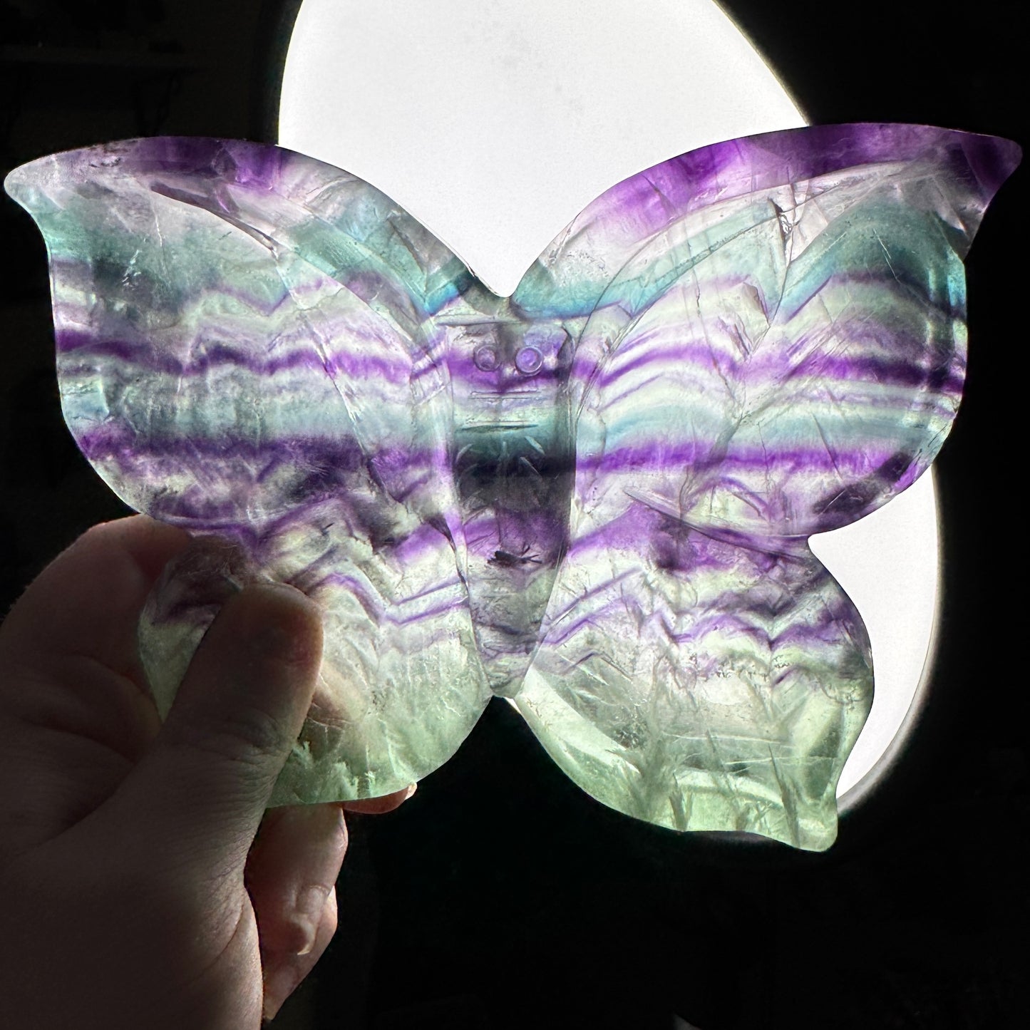 Large Fluorite Butterfly Dish