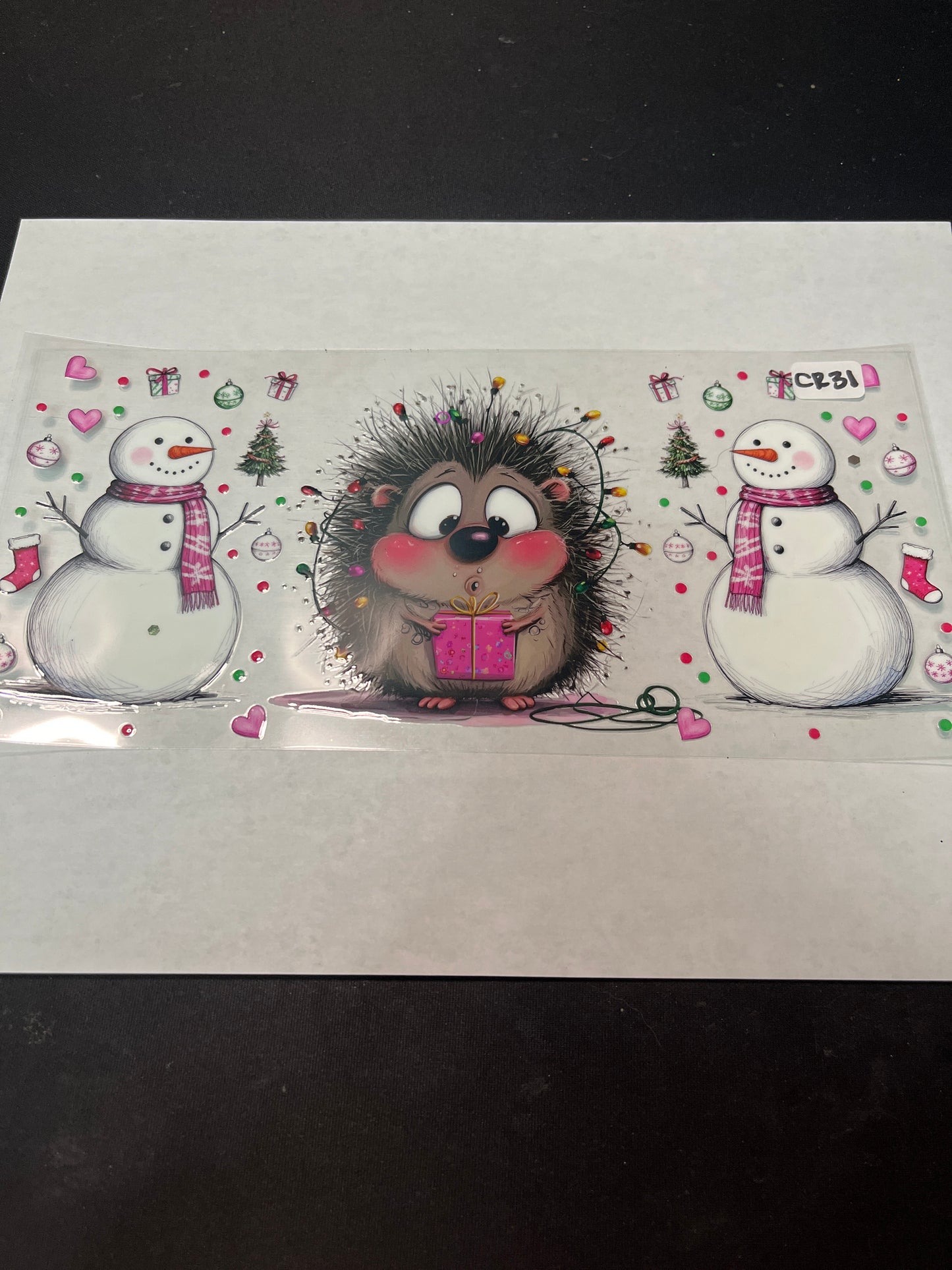CR31 Christmas Snowman UVDTF Wrap