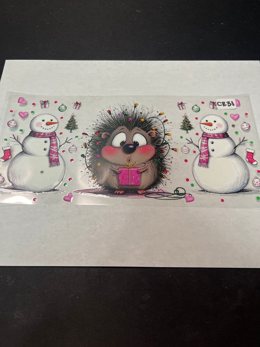 CR31 Christmas Snowman UVDTF Wrap
