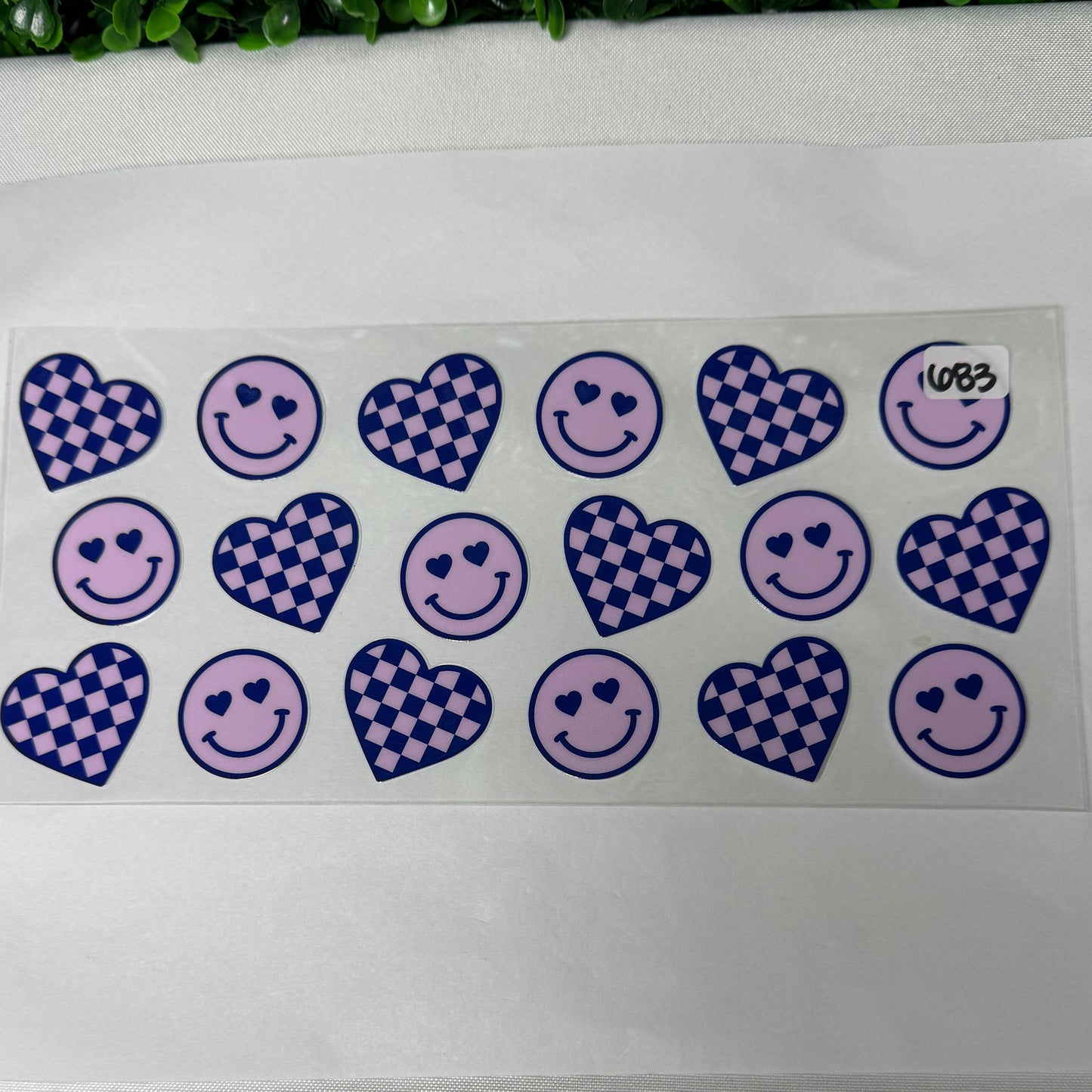 Rainbows/smileys/bows UVDTF Cup Wraps