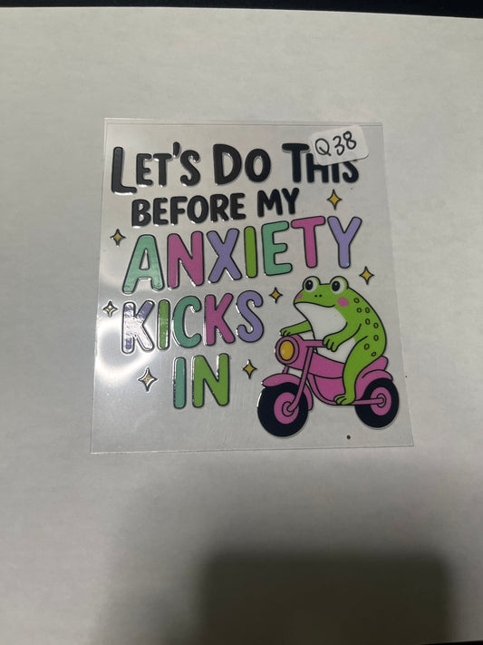 Q38 Funny Frog UVDTF Wrap