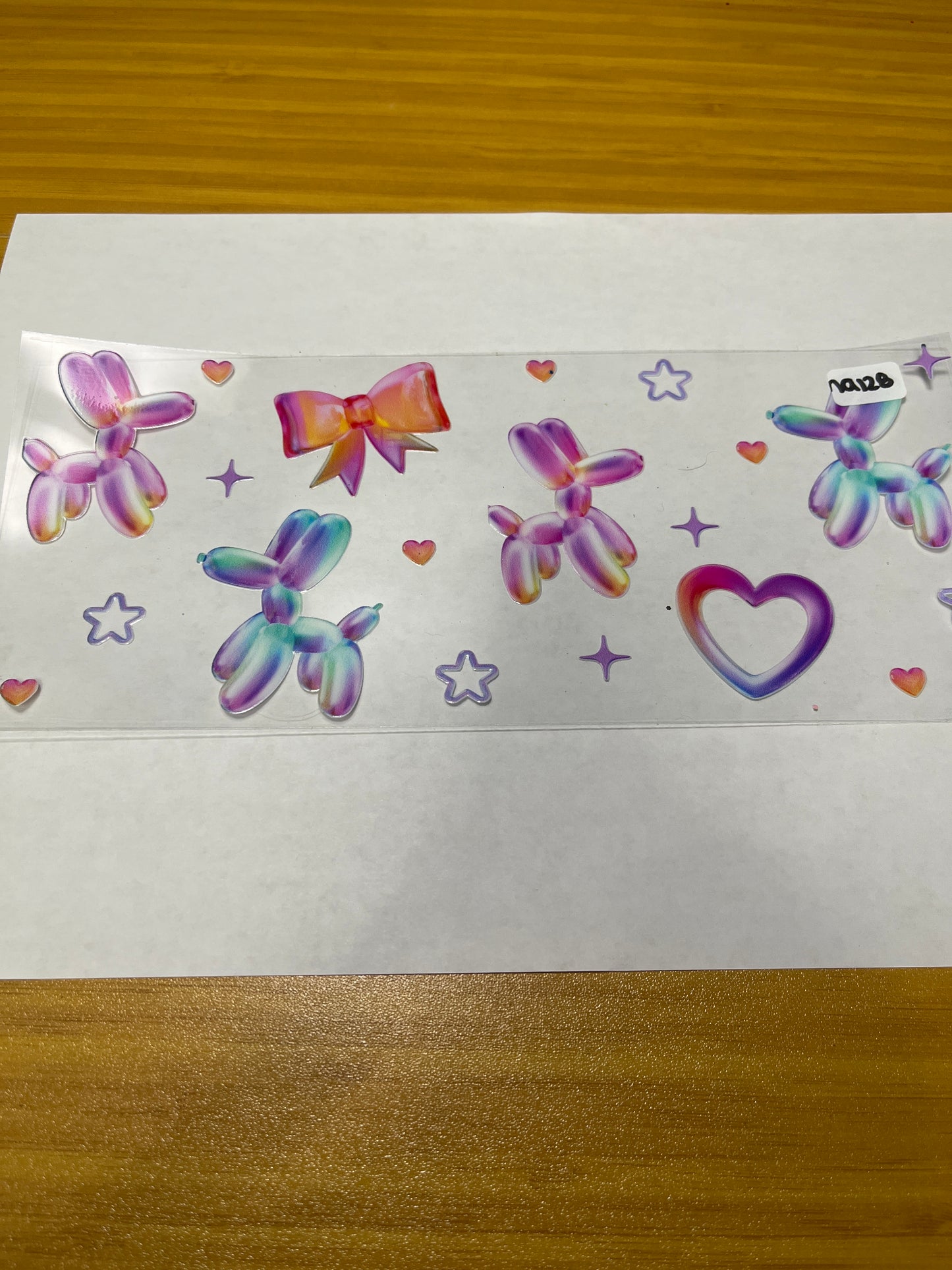 NA128 Animal Colorful UVDTF Wrap