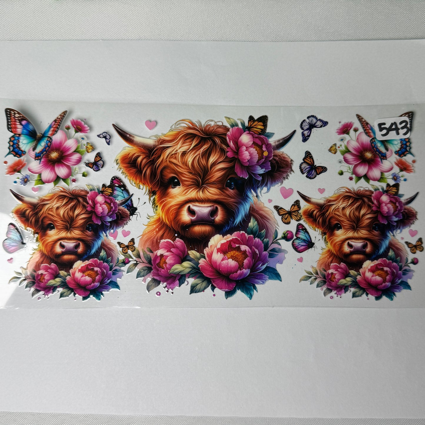 Highland Cow UVDTF Cup Wraps