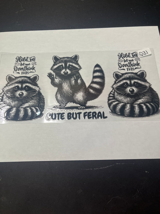 Q31 Raccoon UVDTF Wrap